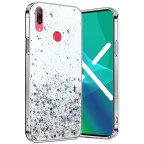 Etui do Huawei Y7 2019, Glittery, przezroczyste