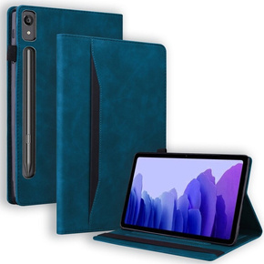 Etui do Lenovo Tab P12, Classic, z miejscem na rysik, niebieskie