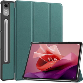 Etui do Lenovo Tab P12, Trójdzielne z miejscem na rysik, Zielone