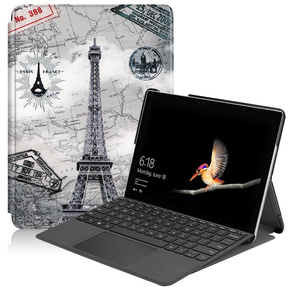 Etui do Microsoft Surface Go 3/Go 2/Go, Smartcase, Eiffel Tower