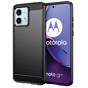 Etui do Motorola Moto G84, Karbon, czarne