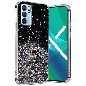 Etui do OPPO Reno 6 5G, Glittery, czarne