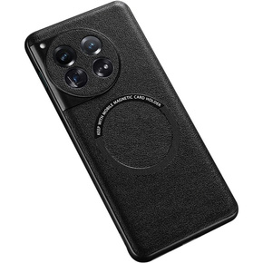 Etui do OnePlus 12 5G, Leather Hybrid MagSafe, czarne
