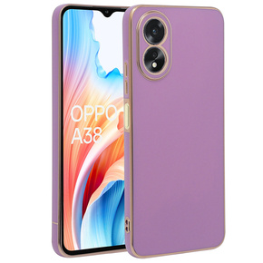 Etui do Oppo A38 4G / Oppo A18 4G, Glamour CamShield, fioletowe