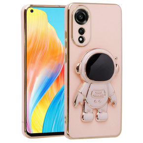 Etui do Oppo A78 4G, Astronaut, różowe rose gold