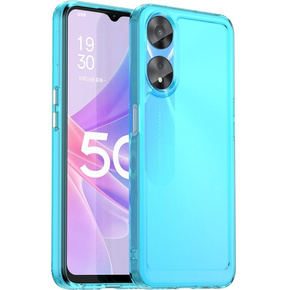 Etui do Oppo A78 5G, Fusion Hybrid, niebieskie