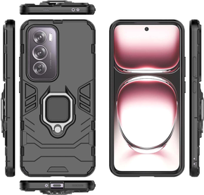 Etui do Oppo Reno 12 Pro, Military kickstand, czarne