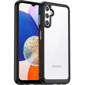 Etui do Samsung Galaxy A14 4G/5G, Fusion Hybrid, przezroczyste / czarne