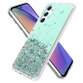 Etui do Samsung Galaxy A54 5G, Glittery, zielone