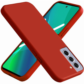 Etui do Samsung Galaxy S22 5G, Silicone Lite, czerwone