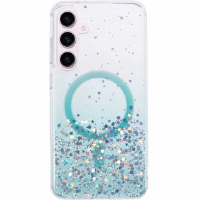 Etui do Samsung Galaxy S24+ Plus, Glittery, do MagSafe, zielone