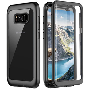 Etui do Samsung Galaxy S8+ Plus, Shockproof, z folią, czarne