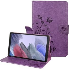 Etui do Samsung Galaxy Tab A7 Lite 8.7 T220 / T225, butterflies, fioletowe