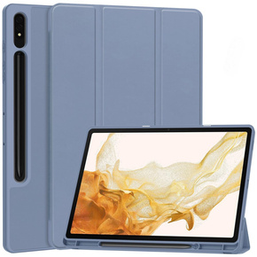 Etui do Samsung Galaxy Tab S10+ Plus, Smartcase z miejscem na rysik, fioletowe