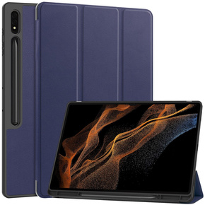 Etui do Samsung Galaxy Tab S10 Ultra, Smartcase z miejscem na rysik, granatowe