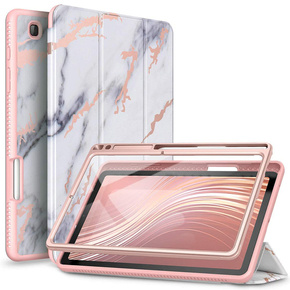 Etui do Samsung Galaxy Tab S6 Lite, Suritch Full Body Marble, różowe