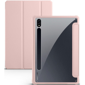 Etui do Samsung Galaxy Tab S7 Plus / Tab S7 FE, Smartcase Hybrid, z miejscem na rysik, różowe
