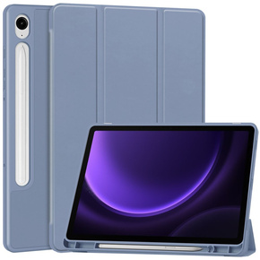 Etui do Samsung Galaxy Tab S9 FE, Smartcase z miejscem na rysik, fioletowe