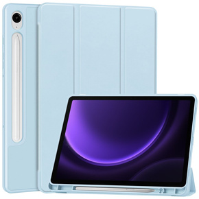 Etui do Samsung Galaxy Tab S9 FE, Smartcase z miejscem na rysik, niebieskie