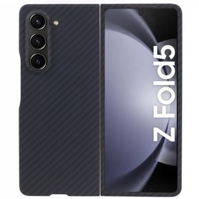 Etui do Samsung Galaxy Z Fold5 5G, karbonowe Carbon Fiber, czarne