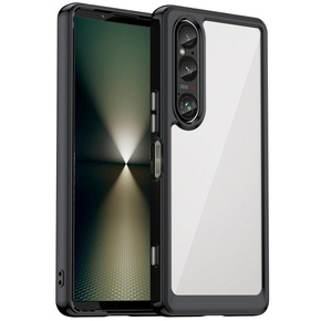 Etui do Sony Xperia 1 VI, Fusion Hybrid, przezroczyste / czarne