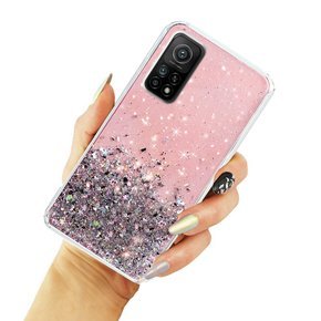 Etui do Xiaomi Mi 10T 5G / Mi 10T Pro 5G, Glittery, jasnoróżowe