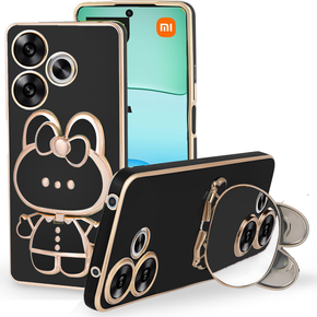 Etui do Xiaomi Redmi 13, Bunny, czarne