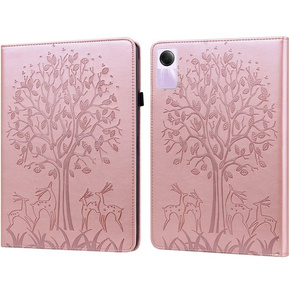 Etui do Xiaomi Redmi Pad SE 11", tree and deers, różowe