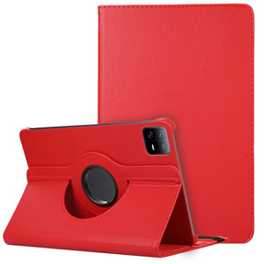 Etui do Xiaomi Redmi Pad SE, Obrotowe 360, czerwone