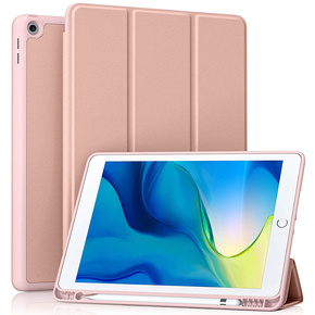 Etui do iPad 7/8/9 10.2 2019/2020/2021, z miejscem na rysik, Różowe Rose Gold