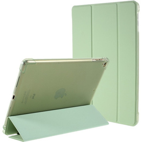 Etui do iPad 9.7" 2018/2017 (6/5 gen.) / Air 2/1 9.7" 2014/2013, Smartcase z miejscem na rysik, Zielone - jasne