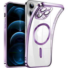 Etui do iPhone 12 Pro, MagSafe Hybrid, fioletowe