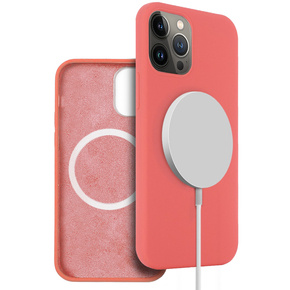 Etui do iPhone 13 Pro Max, Silicone MagSafe, różowe