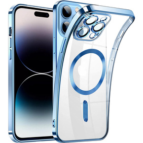 Etui do iPhone 14 Pro, MagSafe Hybrid, niebieskie