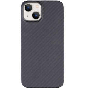 Etui do iPhone 14, karbonowe Carbon Fiber, czarne