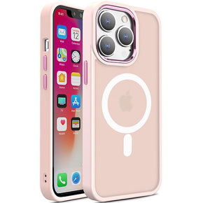 Etui do iPhone 15 Plus, MagColor do MagSafe, różowe
