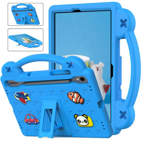 Etui dziecięce do Samsung Galaxy Tab S7/S8/S9, z podstawką, Niebieskie