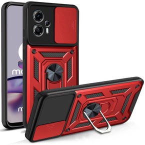 Etui pancerne do Motorola Moto G13 / G23, CamShield Slide, czerwone