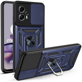 Etui pancerne do Motorola Moto G13 / G23, CamShield Slide, niebieskie