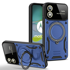 Etui pancerne do Motorola Moto G24 / G24 Power / G04, Magnetic Ring, niebieskie