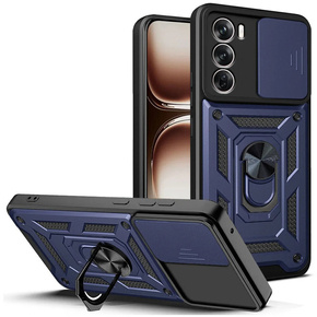 Etui pancerne do Oppo Reno 12 Pro, CamShield Slide, niebieskie