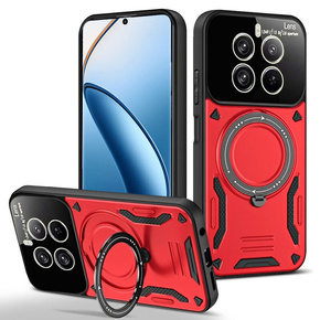 Etui pancerne do Realme 12 Pro 5G / 12 Pro+ 5G, Magnetic Ring, czerwone