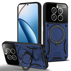 Etui pancerne do Realme 12 Pro 5G / 12 Pro+ 5G, Magnetic Ring, niebieskie