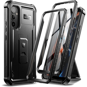 Etui pancerne do Samsung Galaxy A34 5G, Dexnor Full Body (Two Frames), czarne