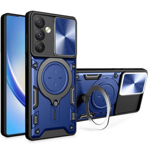 Etui pancerne do Samsung Galaxy A54 5G, CamShield Slide, niebieskie