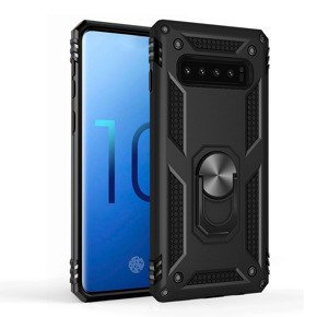 Etui pancerne do Samsung Galaxy S10+ Plus, Nox Case Ring, czarne