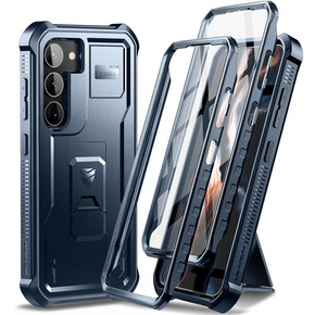 Etui pancerne do Samsung Galaxy S23, Dexnor Full Body (Two Frames), granatowe