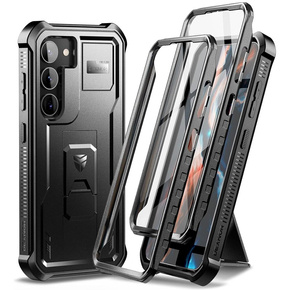 Etui pancerne do Samsung Galaxy S23 Plus, Dexnor Full Body (Two Frames), czarne