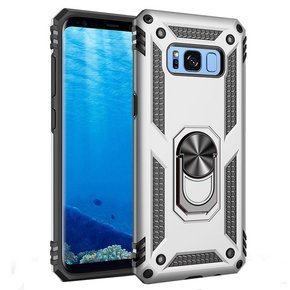 Etui pancerne do Samsung Galaxy S8, Nox Case Ring, srebrne