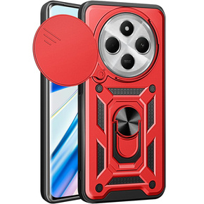 Etui pancerne do Xiaomi Redmi 14C, CamShield Slide, czerwone